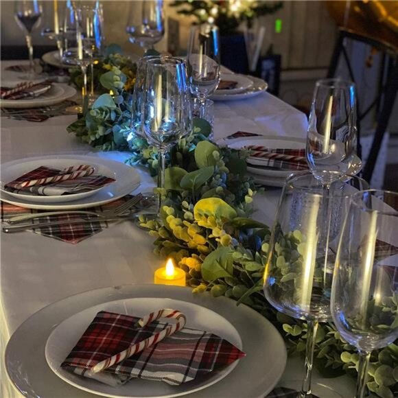 6.2 Ft Long Faux Eucalyptus Greenery - Wedding Arch Summer Decor - Garland - Picture 6 of 7